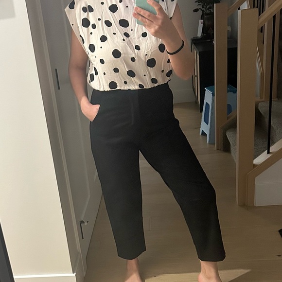 ZARA CROPPED TROUSERS - Picture 2 of 5